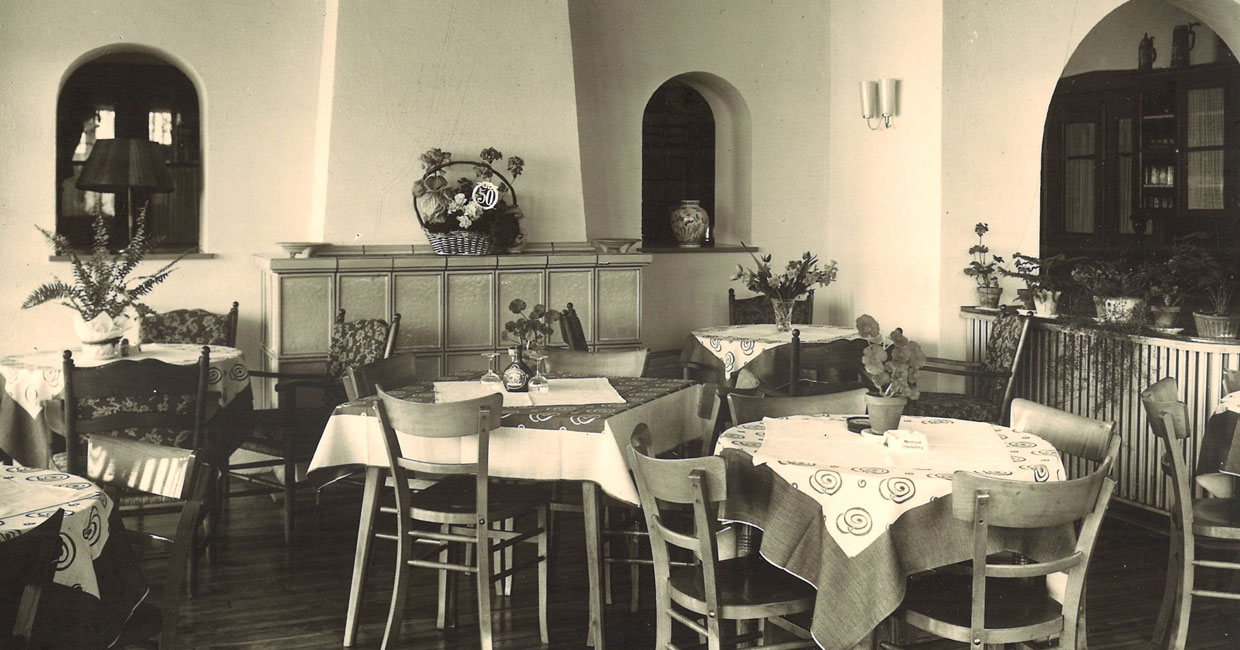 Historische Aufnahme vom Restaurant