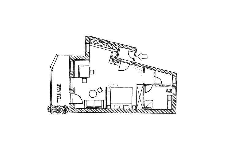 Skizze Klassik Apartment #56